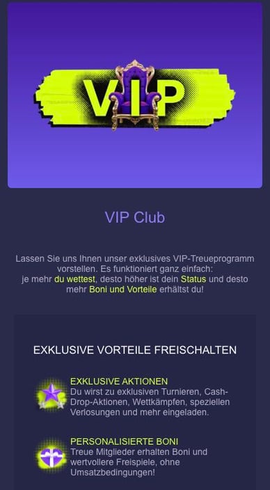 VIP-Club in Opabetcasino