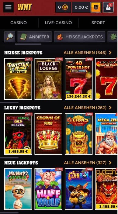 Casino Jackpot Wintino Casino Jackpot Spiele