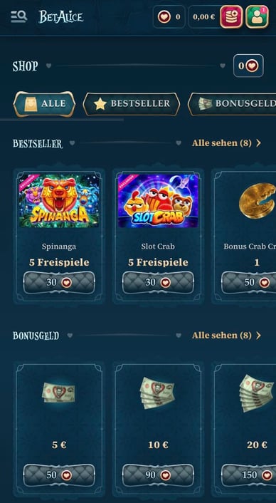 BetAlice-Casino Shop