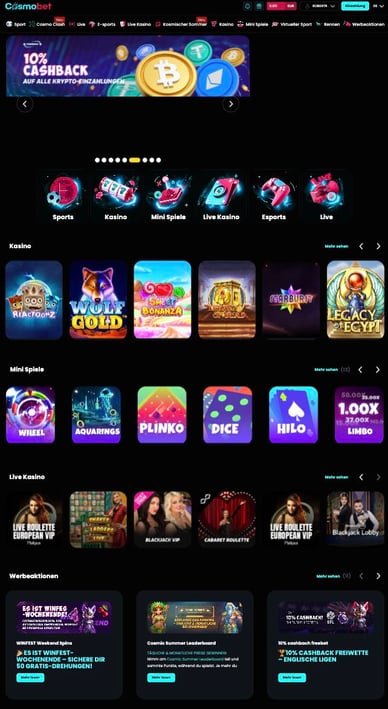 Cosmobet Mobile Casino