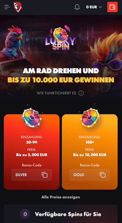 Lucky Spin Roosterbetcasino Lucky Spin