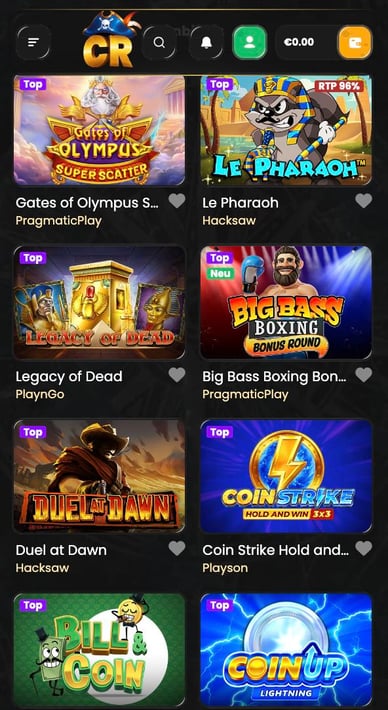 Corsaza Casino Spielautomaten