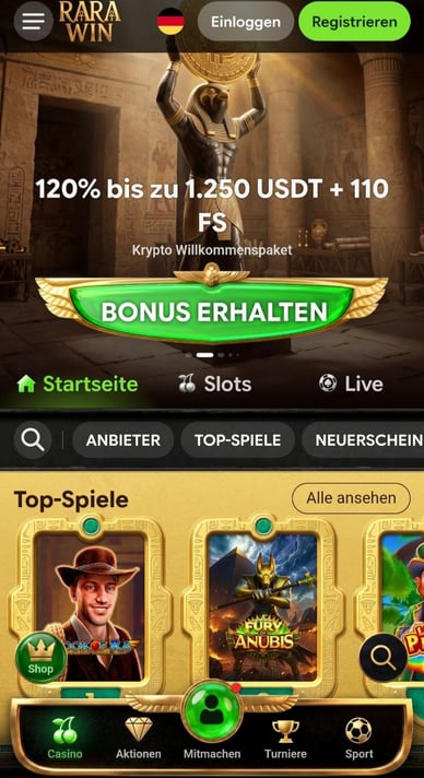 Mobile Casino RaraWin Mobile Casino