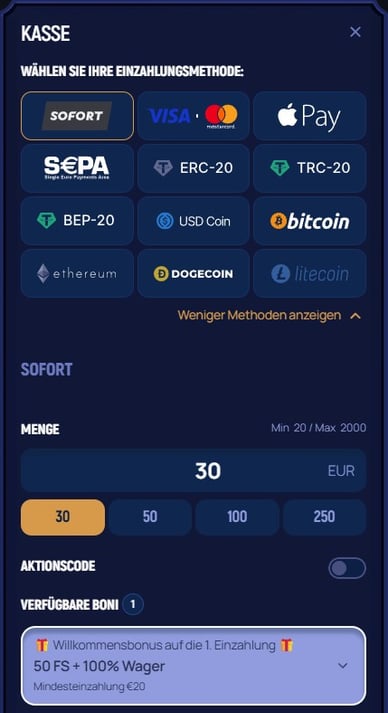 Einzahlungen Casino GoloBet Casino Deutschland Einzahlungsmethoden