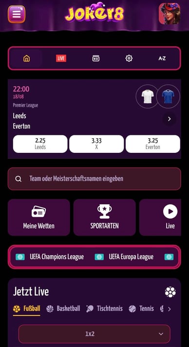 Casino Joker 8 Sportwetten