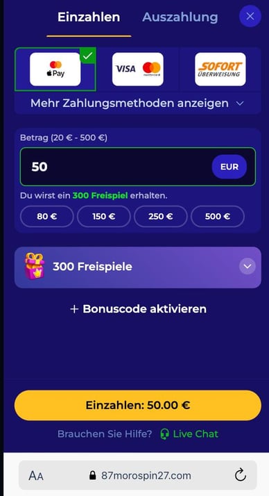 Beste Neue Online Casino mit Apple Pay – Morospin