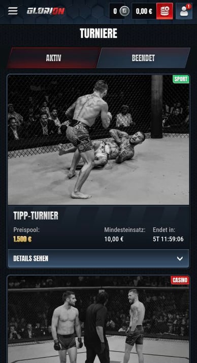 Glorion-Casino Turniere 