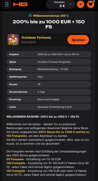Willkommens-Bonі im Casino Willkommensbonus Hertzbetz Online Casino