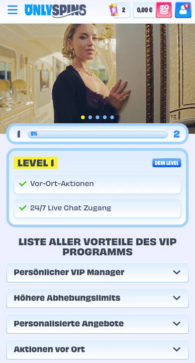 VIP-Club Casino VIP-Programm Onlyspinscasino