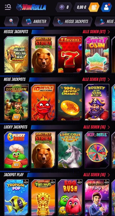 Winrollacasino Spiel-Jackpot