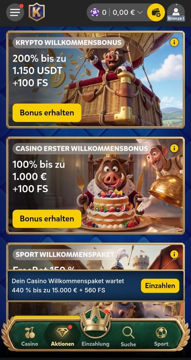 Boni im Casino Bonuses im Online Casino Kingia