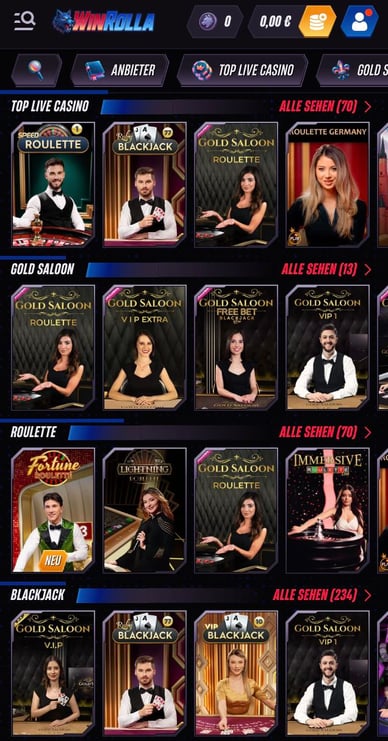 Win Rolla Live Casino