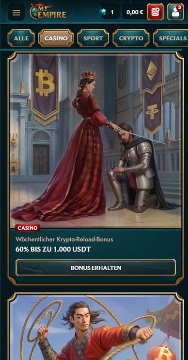 My Empire Casino Bonus