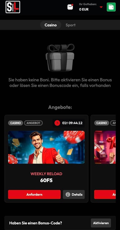 Casino Bonusangebote Slotier Casino DE Bonusangebote