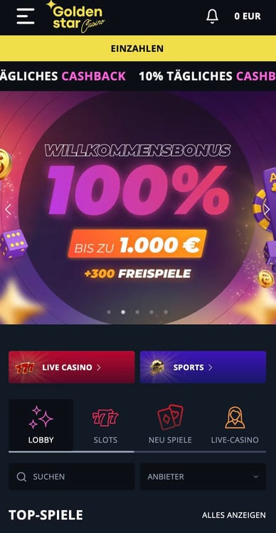 GoldenStar Mobile Casino