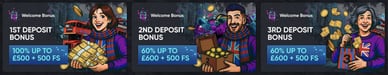 welcome bonus live casino