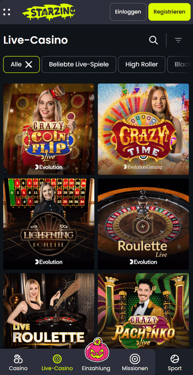Casino-Live Starzino Live Casino