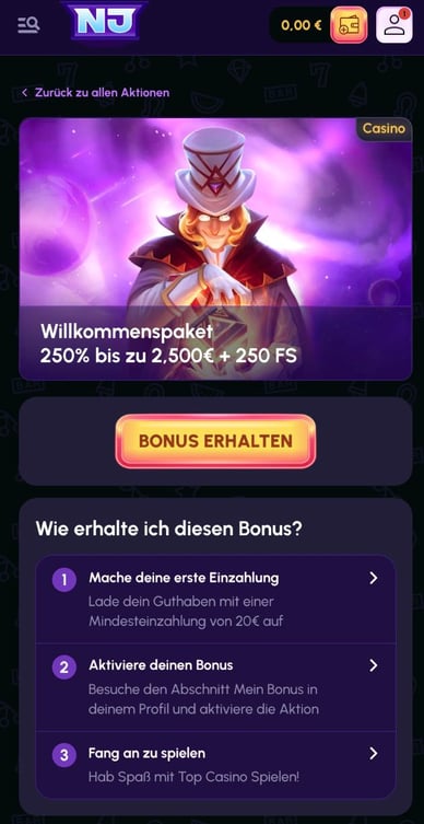 Willkommenspaket Casino Willkommenspaket Nova Jackpot Online Casino