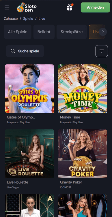 Casino-Live Slotozen Live Casino
