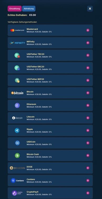 Rich Royal Casino Einzahlung