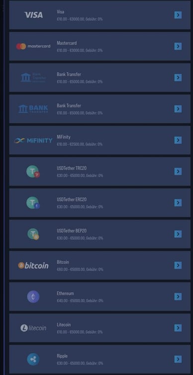 Auszahlungsmethoden in VegasHero Online Casino