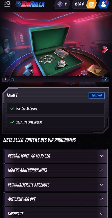 WinRolla Casino DE VIP