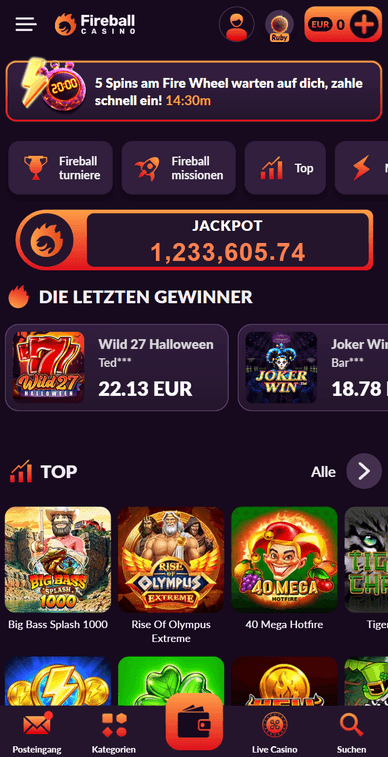Casino-Mobile Casino Mobile Fireball