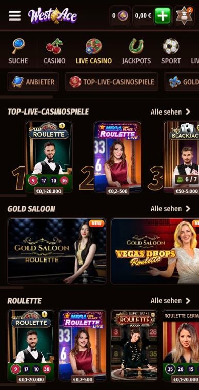 Westace Live Casino