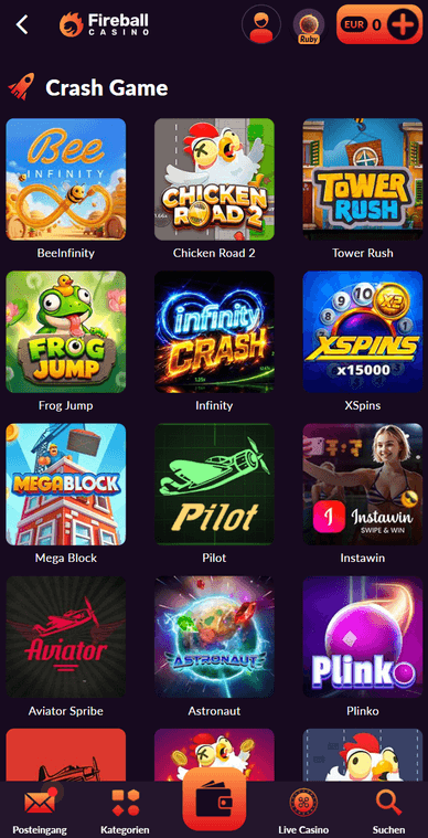 Crash-Casino Fireball Crash Casino