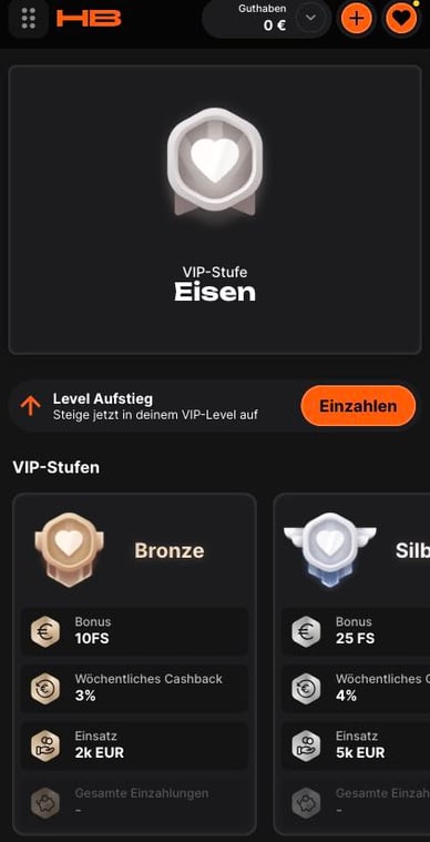 Casino VIP‑Club VIP‑Programm in Online Casino Hertzbetz