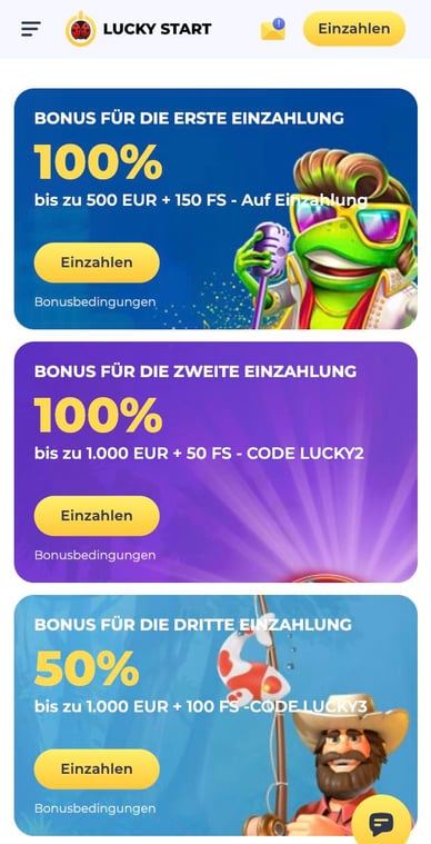 Casino Willkommensbonus Lucky Start Online Casino Willkommensbonus