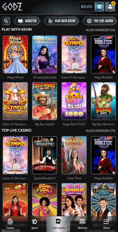 Godz Live Casino