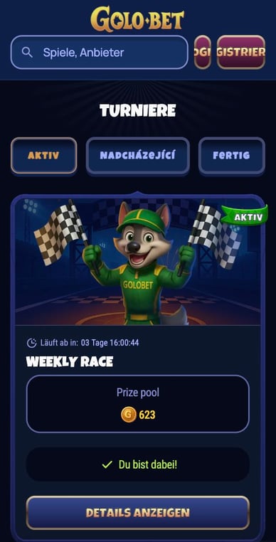 Turniere Golo bet