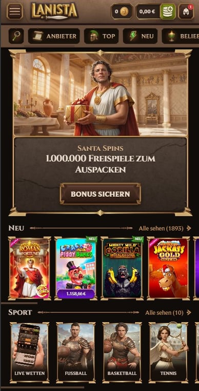 Mobil App Casino Lanista App