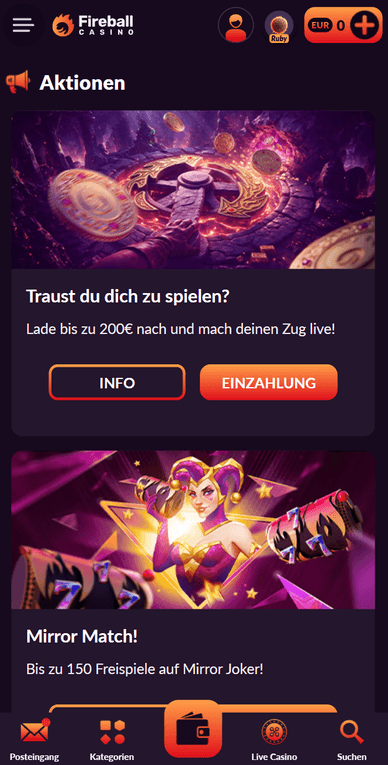 Boni im Casino Bonuses im Casino Fireball