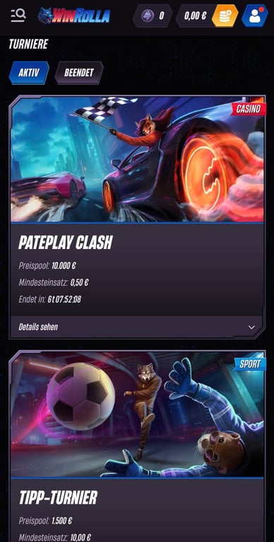 Win Rolla Casino Turniere