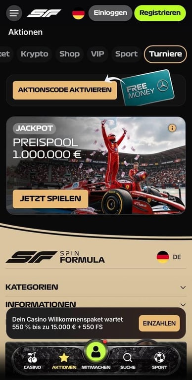 Das Treueprogramm von SpinFormula Vorteile und Belohnungen für treue SpinFormula Spieler