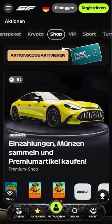 Winstreak und Premium Shop im Überblick Bonusfunktionen Winstreak und Premium Shop im SpinFormula Casino
