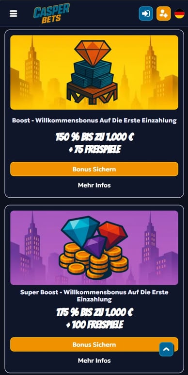 Boni im Casperbets Casino