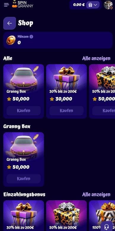 Casino Spingranny Shop