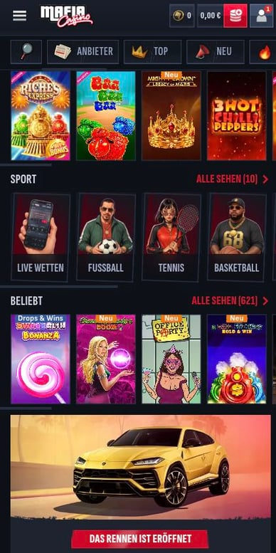 Mobil-Casino Mobile Mafia Casino