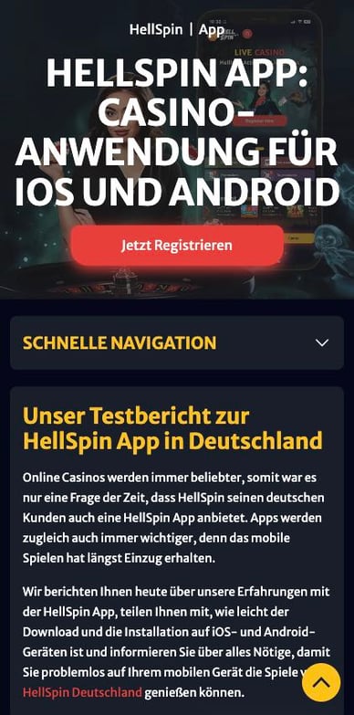 Hellspin Casino Mobile App 