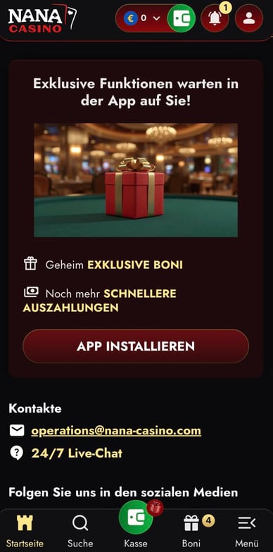 Casino Mobile App Nana Casino App