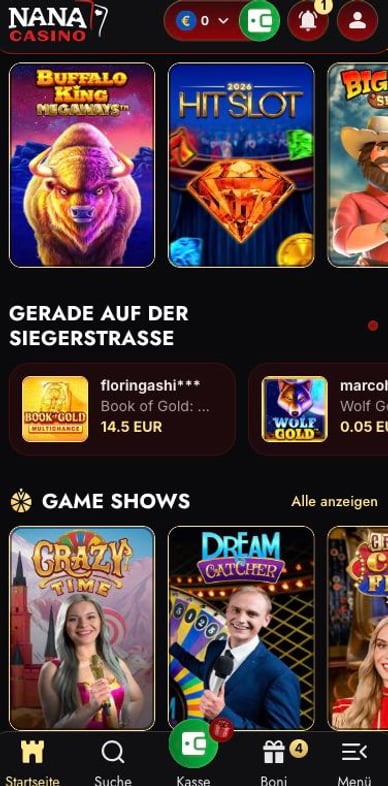 Mobil-Casino Nana Mobile Casino