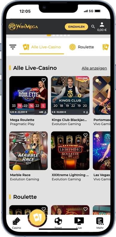 WinMega Live Casino