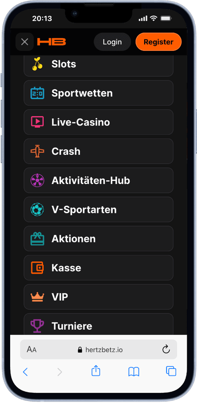 Hertz-Betz Mobile Casino für die Schweiz Hertz-Betz Casino vom Handy aus