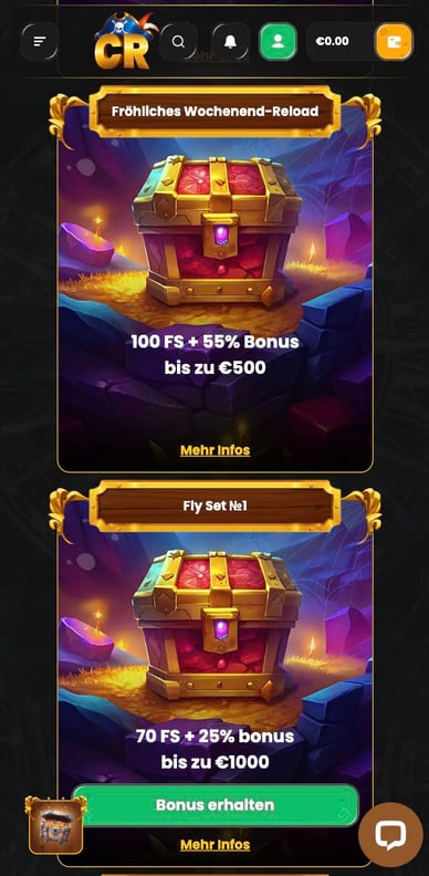 Corsaza Casino DE Boni