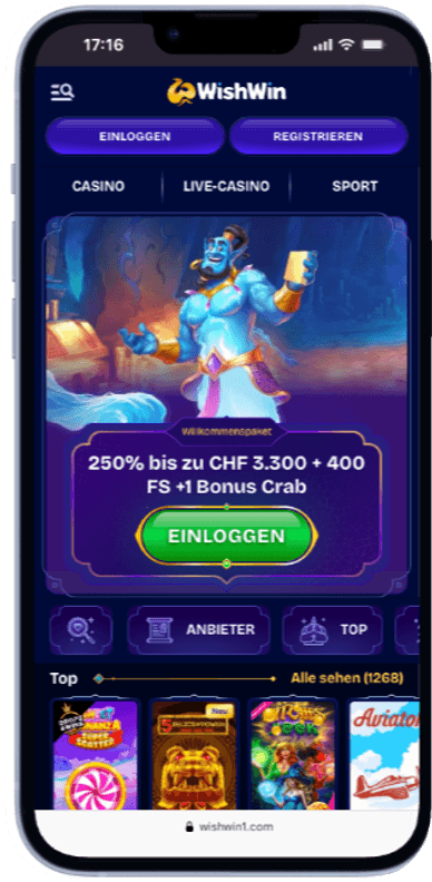 WishWin Mobile Casino