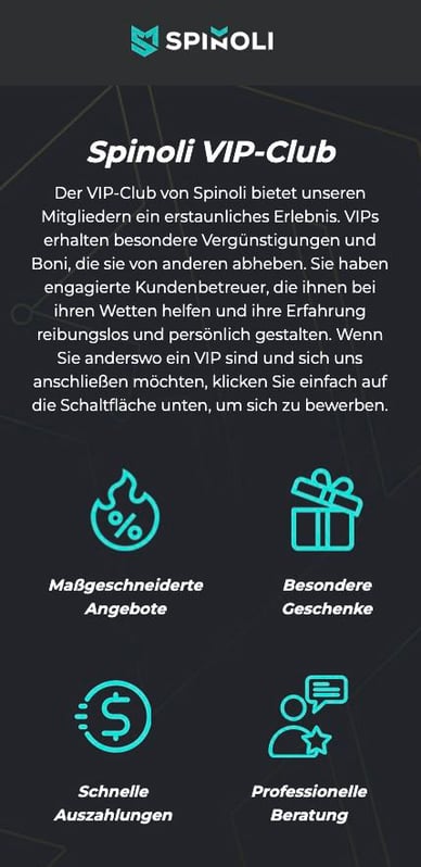 VIP-Programm Casino Spinoli Casino VIP