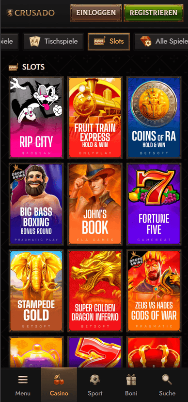 Slots im Casino Spielautomat im Crusado Casino Online